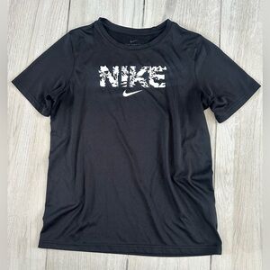 Nike Black Short Sleeve Kids Tee